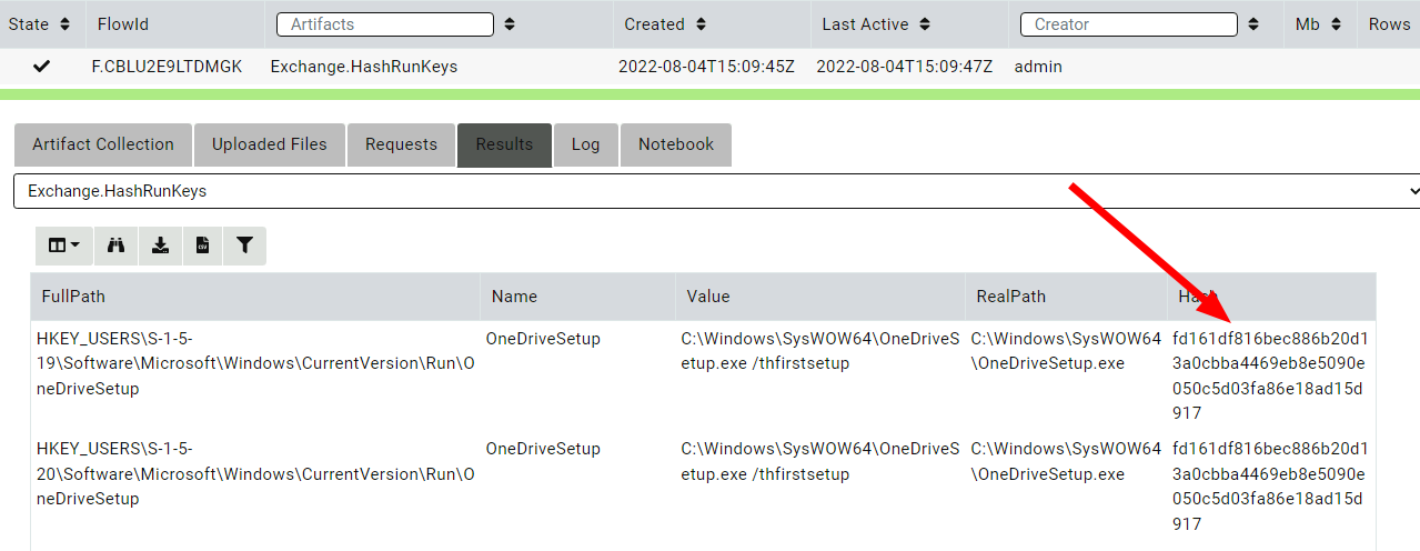 Collecting directly on the endpoint works much better