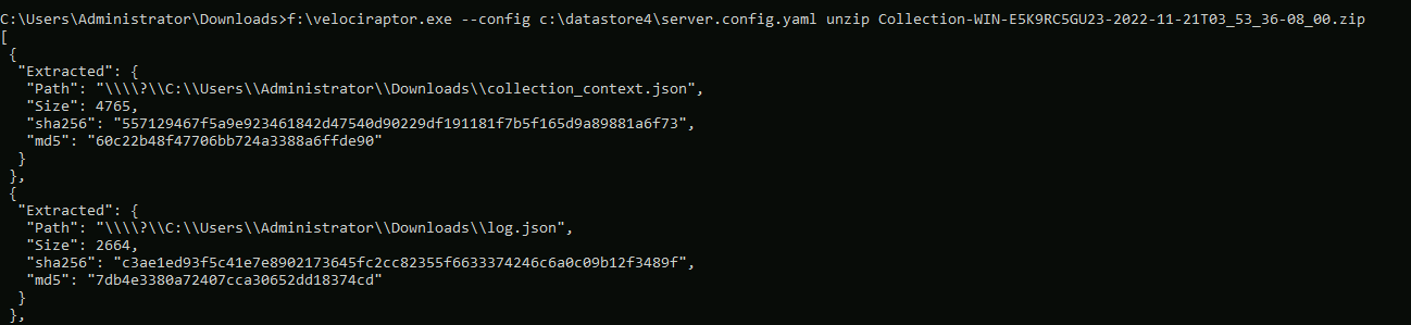 Decrypting encrypted containers with the servers private key