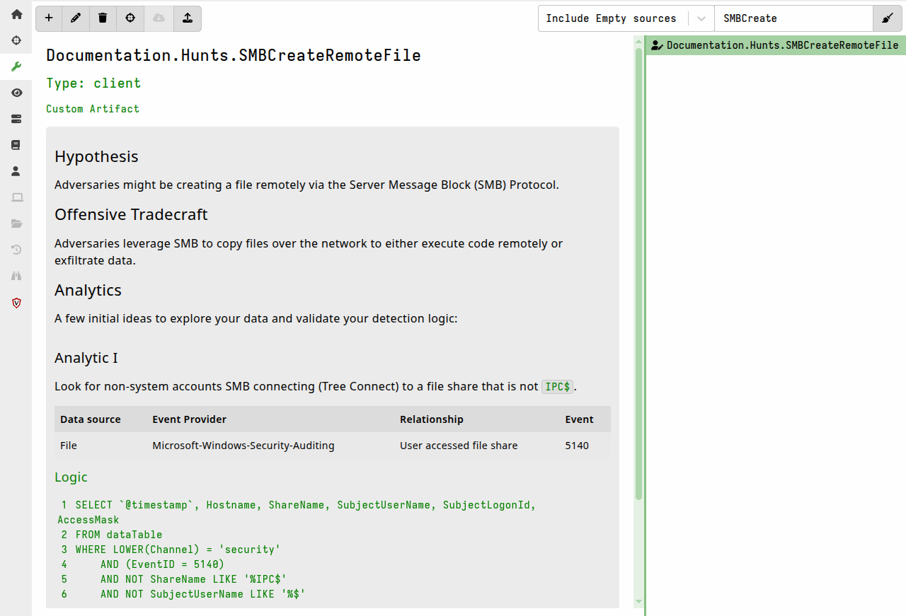 Artifacts-as-documentation