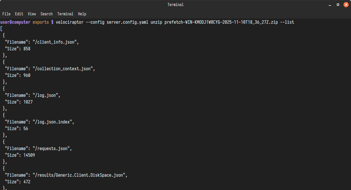 Listing contents of an X509 encrypted container