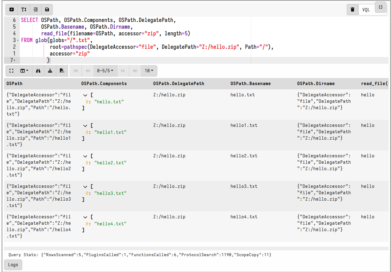 Handling nested OSPath objects