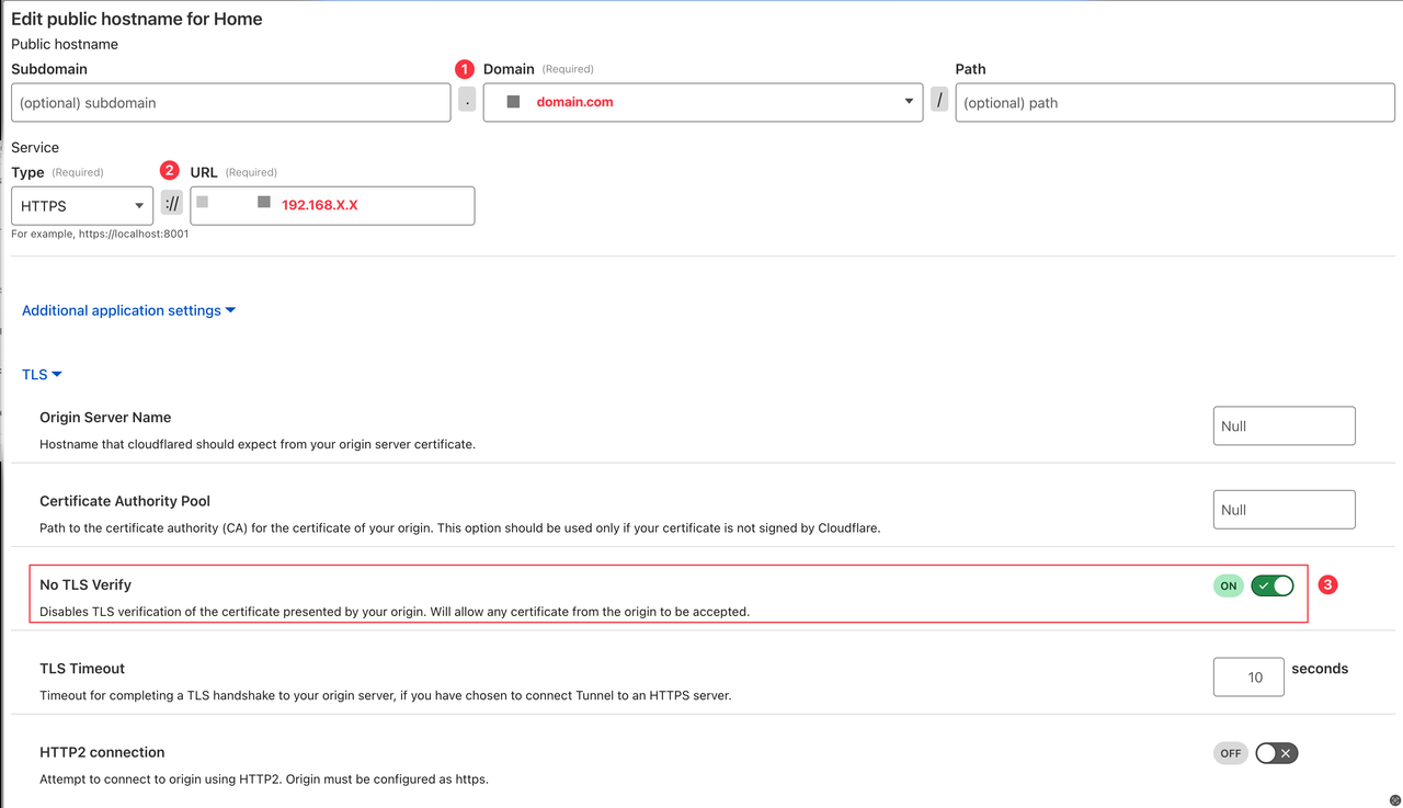 Remove TLS Verification from CloudFlare
