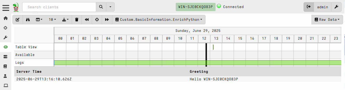 Post processing the collections with Python!